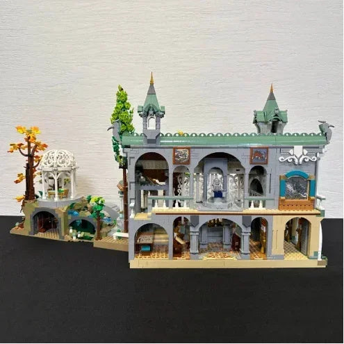 66ac8d0ed5a0a69a 6167pcs Film Series of the Rings Rivens Street View Building Blocks Model Compatible 10316 Style Bricks Toy Kid Gifts