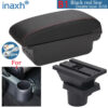 66bf60b9e22c3647 For Volkswagen UP Armrest Box For Skoda Citigo VW UP Seat Mii Car Armrest Console Storage Box Cup Holder Car Accessories