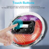 YR-90 Portable with 3.5mm Wired Headphones Small Music Player Support TF Card Digital Display Touch Button CD Walkman