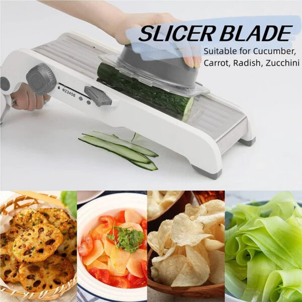 66c4dbbc3db7d027 LMETJMA 18 in 1 Adjustable Mandoline Vegetable Slicer Stainless Steel Vegetable Slicer Julienne Slicer for Potato Onion JT214