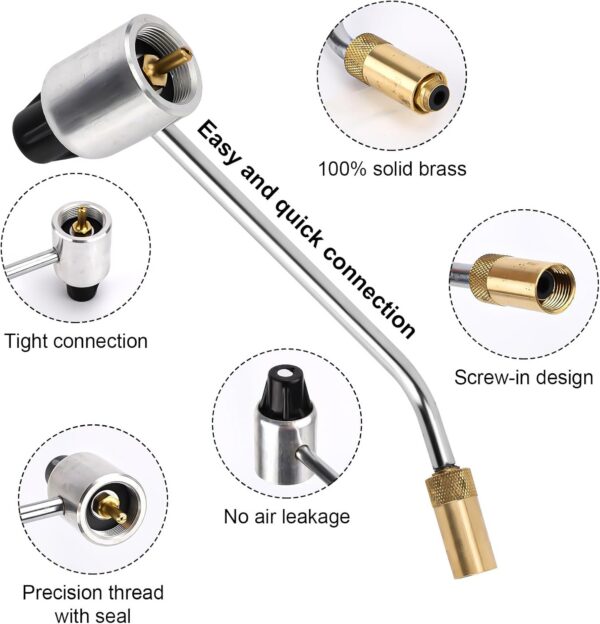5430 Stove Pressure Regulator Replacement for Coleman Propane Stoves, Solves Gas Pressure Issues Camping Grill/Stove Connector for 1LB Propane Fuel Cylinder