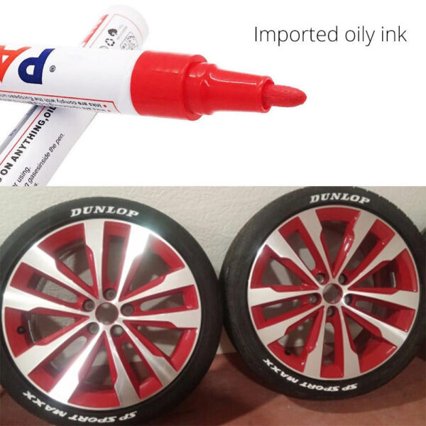 66db635d2431f0e6 1Pc Car Oily Painting Waterproof Permanent Graffiti Touch Up Tyre Marker Auto Rubber Tire Tread Mark Pen for Bike Cars Metal