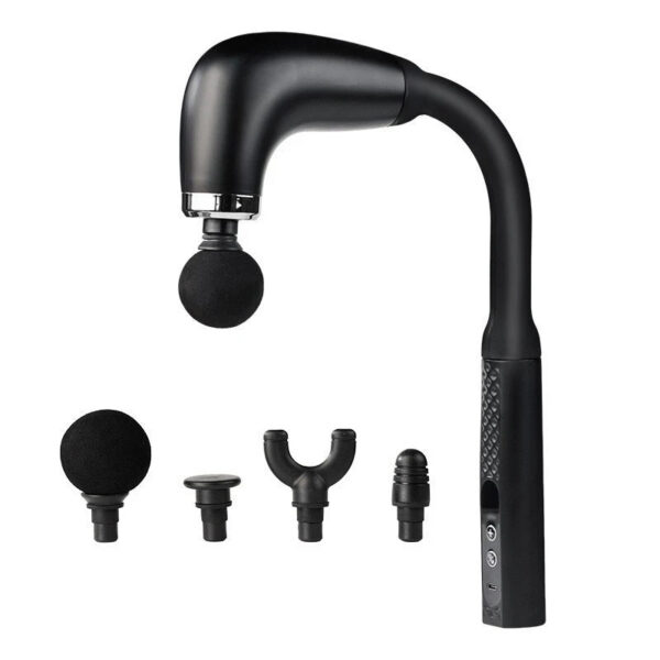 66e1668b01ad8a62 2024 New Smart Curved Hook Fascia Gun Electric Massager Massage Hammer Electric Fascia Gun Home Handheld Hammer Back Artifact