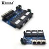 66f2466e1f21b25f placa metro switch Ethernet fibra 100M PCBA Board Optic Media Converter 20km 3 Fiber 3 RJ45 Support RPOE Simplex SC Fiber Switch