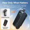 670014a4f889e36b Ulanzi A100 Wireless Lavalier Microphone Professional 20M Audio Video Voice Recording Mic for iPhone 16 15 Android Phone Camera
