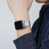 iiteeology Compatible with Apple Watch Band 49mm 45mm 44mm, Upgraded Solid Business Stainless Steel Band for Apple iWatch Series 9/8/7/Ultra,Silver