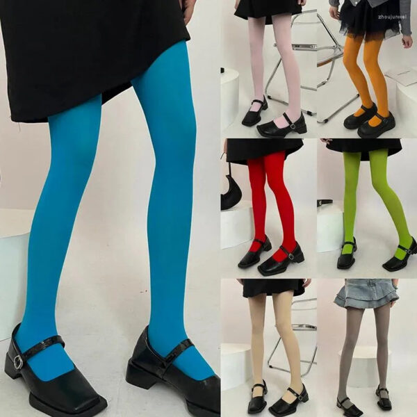 Women Socks Spring Summer Large Elastic Tights Bottom Pantyhose Sexy Long Stockings Candy Color Veet Seamless