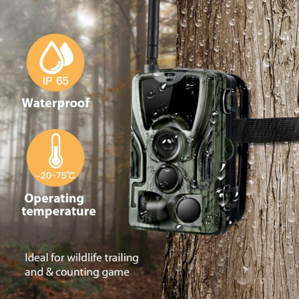 670923179613dc6e APP Trail Camera Clould Service 4G Hunting Cameras HC801PlusLI With 5000Mah Recharger Battery 30MP 2K Night Vision Photo Traps