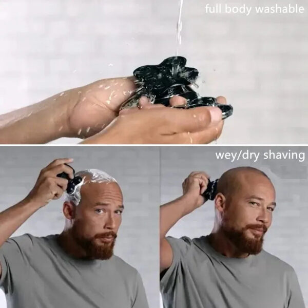 67099583e23c60ab Pro Shaver For Men Wet Dry Head Electric Razor Beard Hair Trimmer Rechargeable Bald Shaving hine Grooming Kits 240313