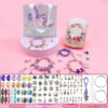 671044ce4f7e0f50 DIY Bracelet Jewelry Girl Kids Making Accessories Kit with Beads Pendant Charms Bracelets and Necklace String