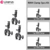 6718447f156fb06a Ulanzi R094 Metal Super Clamp with Double Ball Head Magic Arm Clamp with 1/4" 3/8" Hole for DSLR Camera Monitor Light Mic Mount