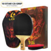 671a70c6ce1b5b02 LOKI DRAGON Series Table Tennis Racket Professional Offensive Ping Pong Racket Paddle Bat 5 Wood 2 Carbon 6/7/8/9/10 Stars