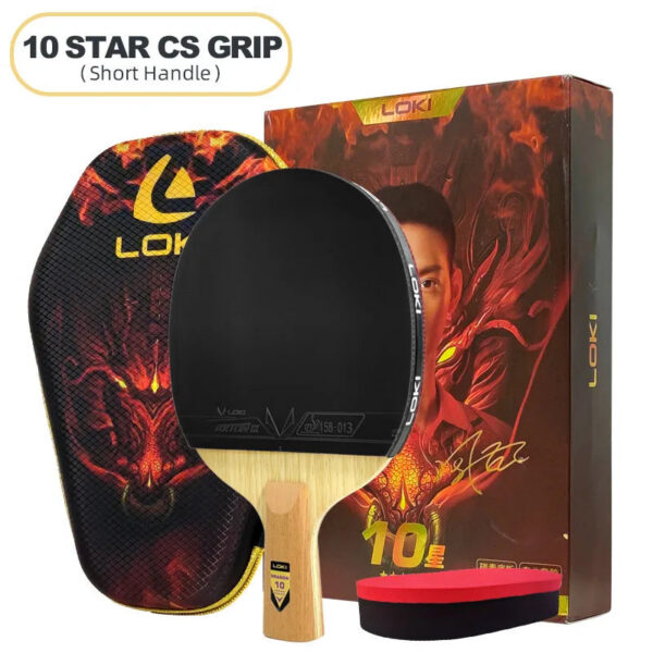 671a70c6ce1b5b02 LOKI DRAGON Series Table Tennis Racket Professional Offensive Ping Pong Racket Paddle Bat 5 Wood 2 Carbon 6/7/8/9/10 Stars