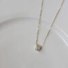 672f10c40a02641e Jkeli S Pure sier gold pendant Multi-functional single diamond with six claws Zircon necklace for women gift