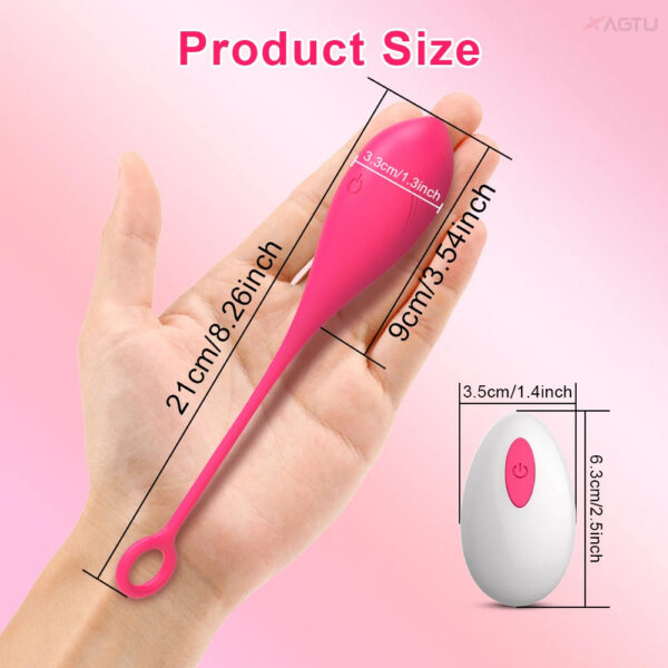 674c5a2da57e0db7 Wireless remote control vibrator for women, clitoral G-spot orgasm stimulator, vibrating love egg, adult female wearable sex toy