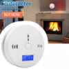 6751f37342eb305c Carbon Monoxide Co LCD Display Home Wireless Toxic Gas Leak Detector Fire Sound Alarm