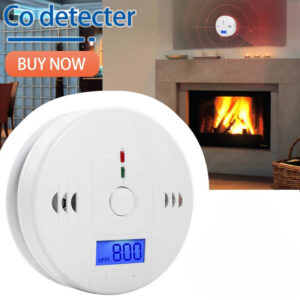 6751f37342eb305c Carbon Monoxide Co LCD Display Home Wireless Toxic Gas Leak Detector Fire Sound Alarm