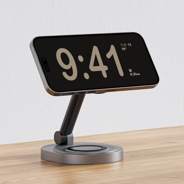677db3819f66328d 2 In 1 Magnetic Wireless Charger Stand Pad For iPhone 15 14 13 12 Pro Max 11 X Apple Watch Fast Charging Dock Station