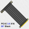 MZX PCI-E 4.0 3.0 X16 Riser Cable 90° 180° Mount Video Graphics Card Extension Shielded Flexible GPU Cord ITX Computer Connector