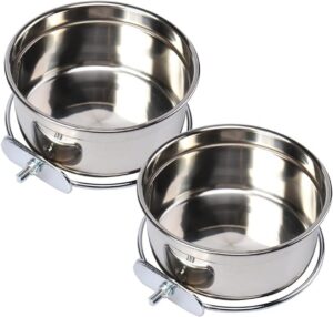 Bird Bowl Parrot Feeder Bird Feeder for Cage - 2 PCS