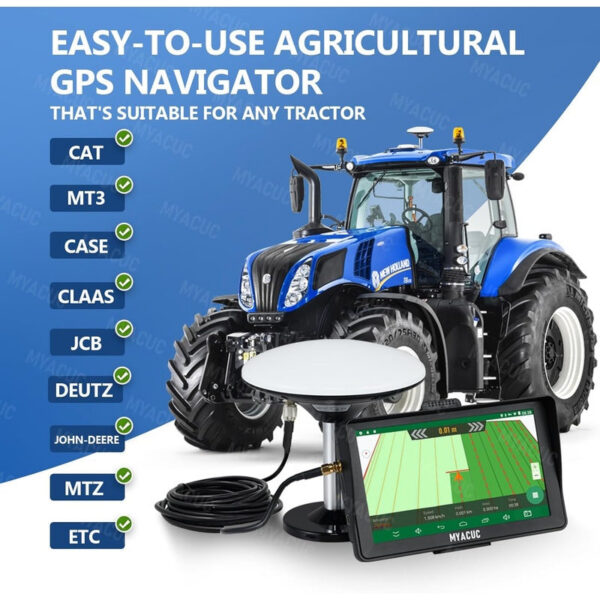 67bca78cd009672b 7 Inch Touch Screen Agriculture Tractor GPS Harvester GNSS Navigator for Seeding and Sowing Farmland Activities