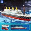 67ce3688076e2b2f 4404PCS Titanic Building Blocks Cruise Ship Mini Assemble Bricks Model DIY Toys Kits Desktop Decoration Holiday Gifts For Adult