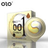 OLO Ultra Thin Condom 0.01 Feeling Penis Sleeve Hyaluronic Acids Rubber Latex Ejaculation Delay Dotted Condoms Intimate Sex Toy