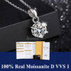 67cff7afbc586273 0.5ct-1.0ct VVS1 D Color Moissanite Necklace 925 Soild Sterling Sliver Chain with Certificate Fine Jewelry for Woman Jewelry