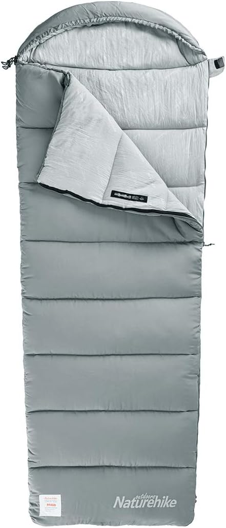 67d168a439eeef67 Naturehike Baumwollschlafsack mit Kapuze, 3-Jahreszeiten-Schlafsack, Leicht, Tragbar und Spleißbar, Gefüllt mit M180/M300 HHochwertiger Baumwolle