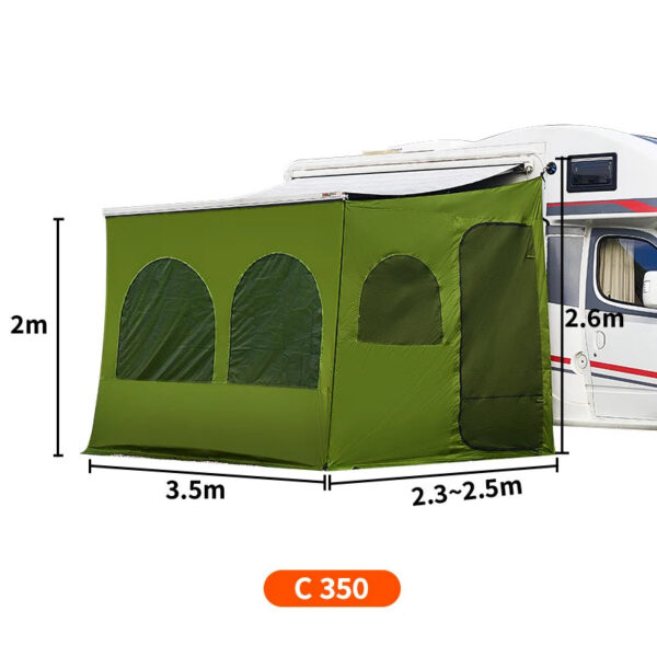 67d4bd1d0153359a Caravan Awning Tent RV Screen Room Family Room Camper Privacy Room Sunshade Campervan Tent Outdoor Camping Shelter
