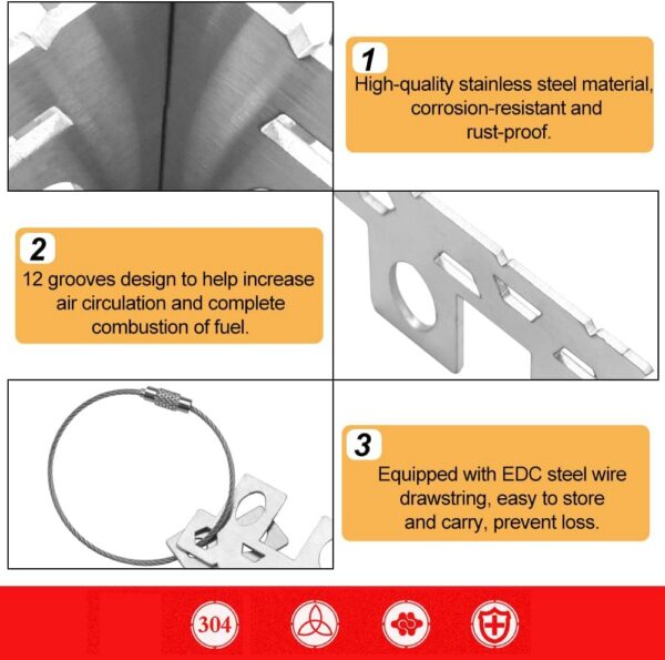 67d8b6e22675e59d KLYNGTSK 2 PCS Alcohol Stove Cross Stand Stainless Steel Pot Stand Portable Alcohol Stove Rack Shelf Alcohol Stove Stand for Camping Hiking Backpacking Outdoor Activities (9.6 * 2.9cm)