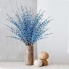 67e4c32f2ab0ee99 Sggvecsy 10 Pcs 29.5’’ Long Artificial Jasmine Flowers Tall Fake Flower Bouquet Faux Jasmine Plants Dry Branches for Wedding Home Party Office Hotel Restaurant Kitchen Decoration(Blue)