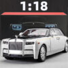 1:18 Rolls-Royce Phantom Car, Zinc Alloy Pull Back Toy Diecast Car with Sound and Light, Realistic Modeg Model Toy111