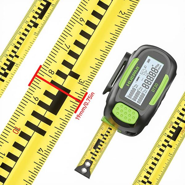 Huepar DT30 Tape Measure Distance Meter Measuring Digital Laser Rangefinder High Precision With LCD Display