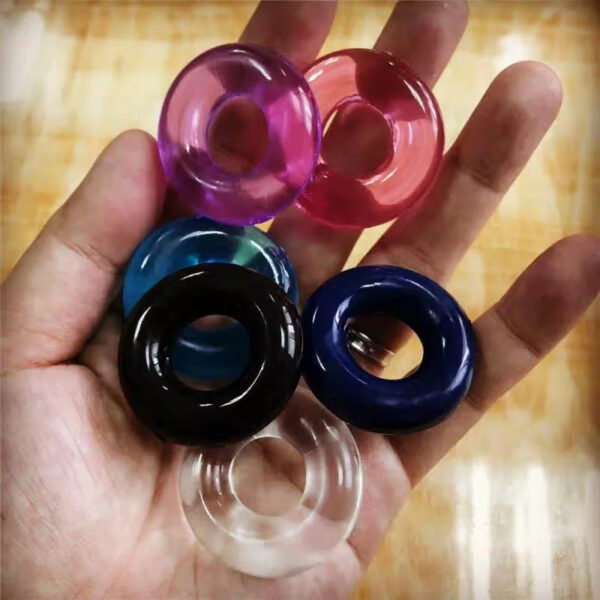 68015e885f8d3baf 5/10pcs Silicone Durable Penis Ring Adult Men Ejaculation Delay Cock Rubber Rings Penis Enlargement Sex Toys For Male Sex Ring