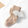 6810f772b0a81f5f Socks & Hosiery New Fashion Angel Wings Kids Stockings For Girls Autumn Spring Soft Cotton Baby Tights Knitted Toddler Children Pantyhose