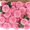 682292d583c6cb37 MACTING 30PCS Artificial Glitter Flowers, Black Fake Roses with Stem for Valentines Day Tree Ornaments Party Wreath Home Spring Indoor Decorations