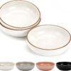 682552626d21094e Howise 5.3 in Ceramic Cat Bowls Set, Shallow Cat Food Bowl Small Pet Bowls Cat Dish for Food and Water, Green