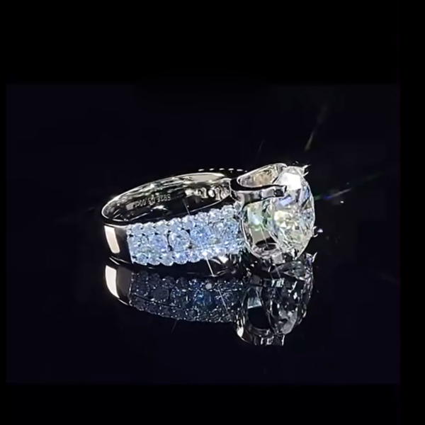 682fff9ae69d2d86 Real 2 Carat 8mm Moissanite Wedding Ring For Women Sterling Sier Band D Color VVS Diamond Engagement Fine Jewelry With Gra