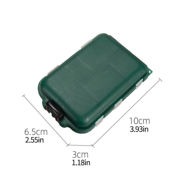 68449b2d4962b0ad Tackle Box 10 Compartment Lure Hook Storage Case Double Sided Fishing Tool Organizer Multifunctional Bait Container