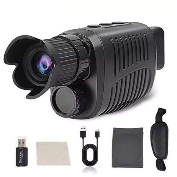 Monocular Night Vision Device 1080P HD Infrared Camera 5X Digital Light Zoom Hunting Telescope Outdoor Search Full Darkness 300m