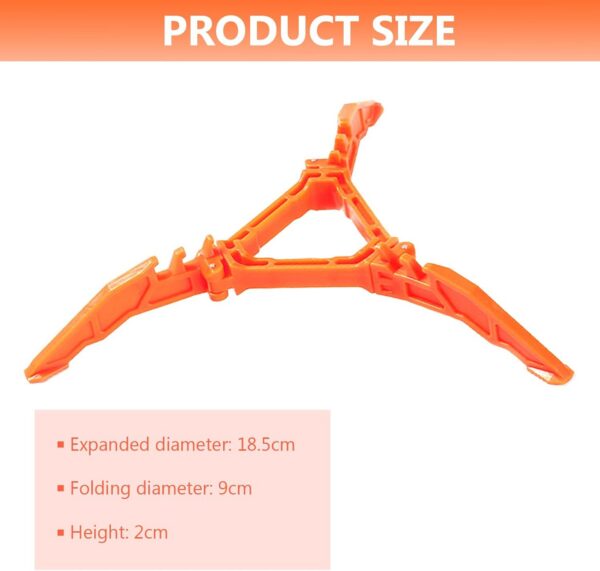 1 PCS orange gas tank stove stand tripod，Foldable gas tank stand，Outdoor stove flat gas tank stand，Gas tank stand，Gas tank support，Suitable for outdoor camping hiking picnic cooking