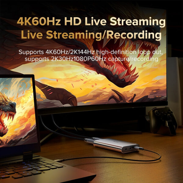 Llano 4K Audio Card, USB 3.0 HDMI Video Capture Device, Full HD 1080P for Game Recording, Live Streaming