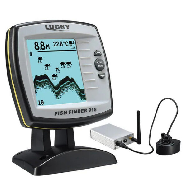 LUCKY FF918 Remote Control Bait Boat Fish Finder 3.5" LCD perating range 300m Depth Range 100M Wireless