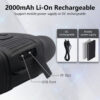 2.7K HD 36MP Binocular Night Vision Device Infrared Camera 10X Digital Light Zoom Hunting Telescope Full Darkness 300m