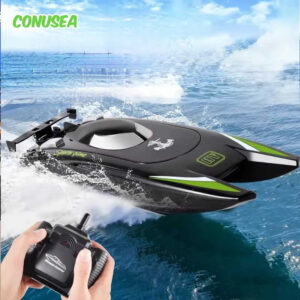 688f71ee5e3b5a48 2.4G Radio Rc Boat 30Km/h Racing Boat High Speed Speedboat 20Mins Battery 2 Ch Dual Motor Waterproof Remote Control Ship Toy Boy