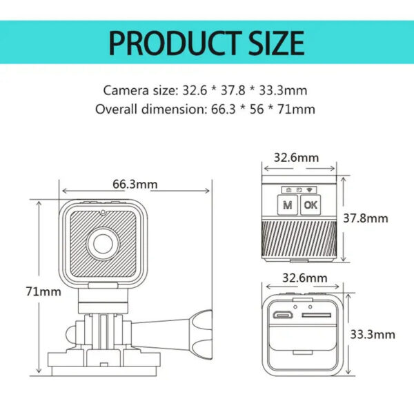 689c12af6ac7abb3 1080p High-definition DV Sports Mini with Hotspot Waterproof WiFi Camera for Motorcycle and Bicycle Driving Recorder