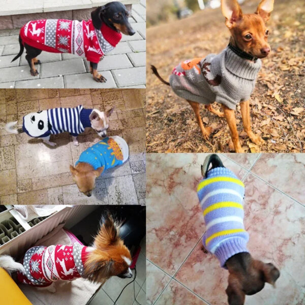 Winter Clothes Christmas Deer Clothing Chihuahua Puppy Pet Yorkshire Halloween Dog Sweater