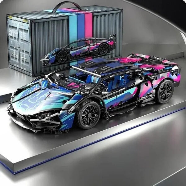 1314Pcs Technical Sport 67128 Building Blocks Lamborghini Hypercar Racing Car Model Toys Kid Adult Gift