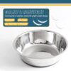 PEGGY11 Lightweight Stainless Steel Cat Bowls - 1.8 Cup, 2 Pack